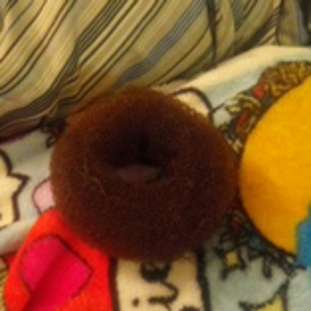 Brown scrunchie